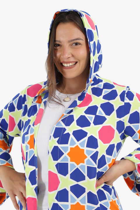 Colored Hooded Kaftan