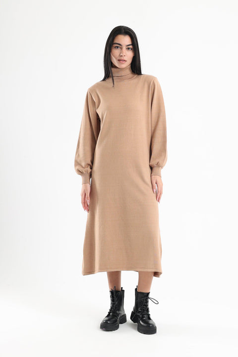 A-line Knitted Maxi Dress