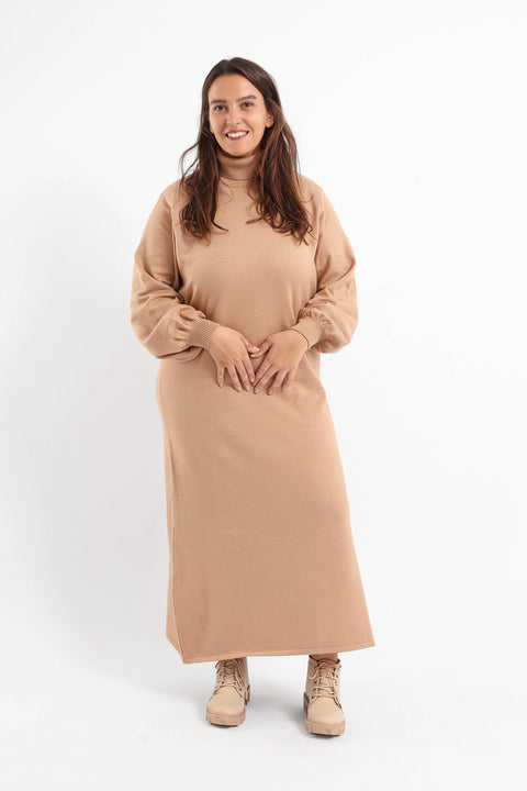 A-line Knitted Maxi Dress