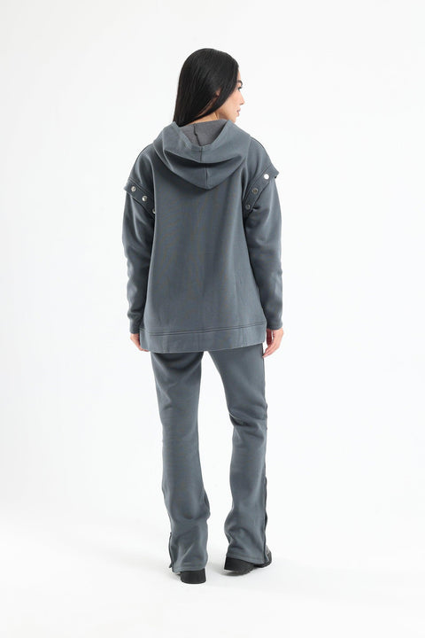 Detachable Sleeves Loungewear Set