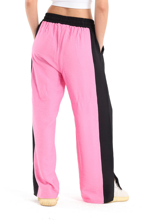 Color Block Pants with Slits