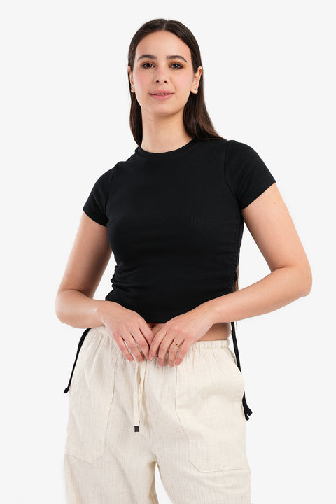 Crop Top with Drawstring