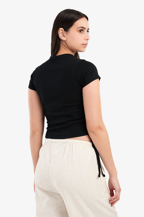 Crop Top with Drawstring