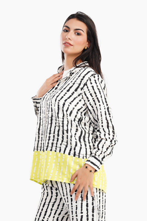 Color Block Striped Shirt