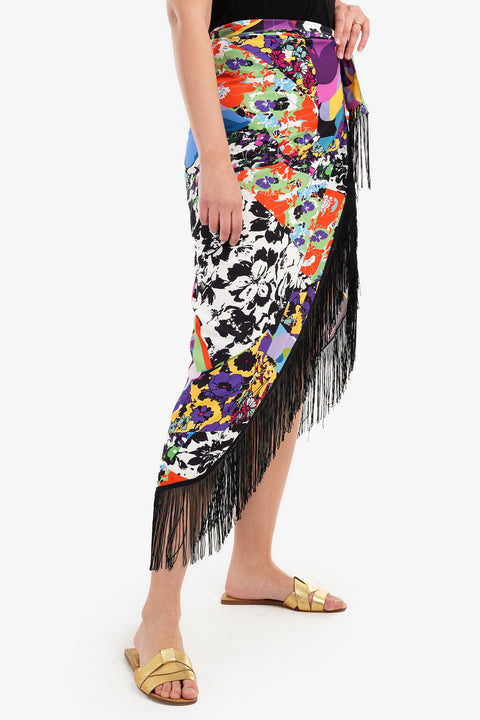Beach Skirt with Fringes