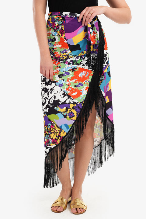 Beach Skirt with Fringes