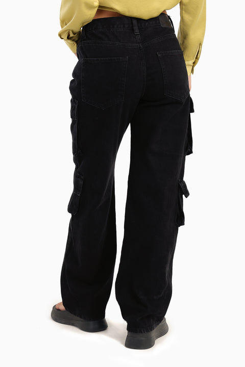 Black Cargo Jeans