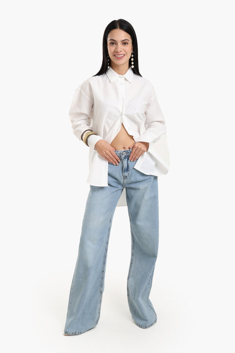 Wide Leg High Waist Jeans