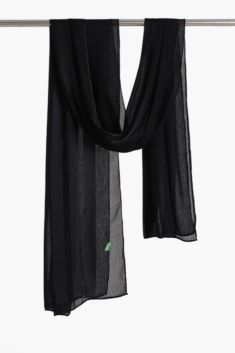 Striped Satin Scarf