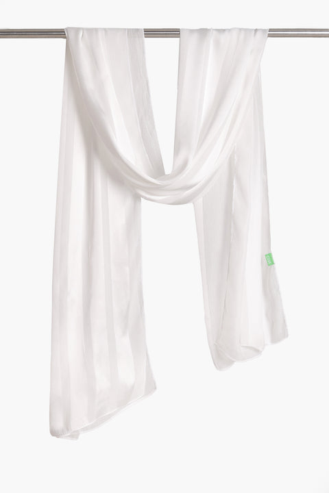 Striped Satin Scarf