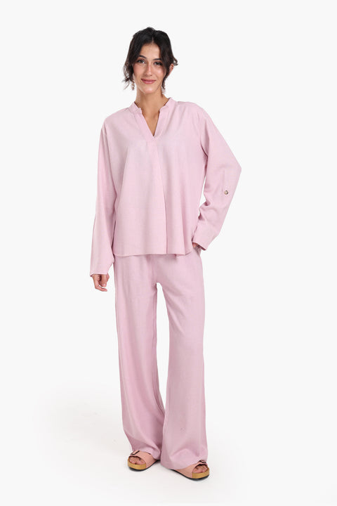 Wide-Leg Lounge Pants