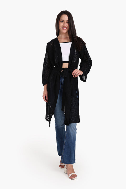 Lace Pattern Kimono