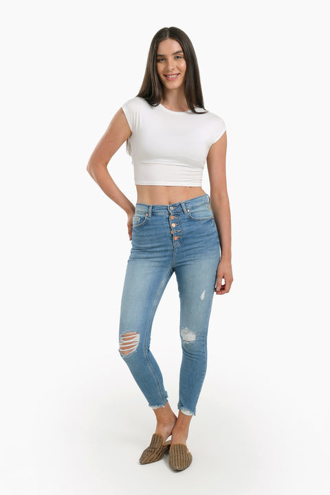 Ankle Length Skinny Jeans