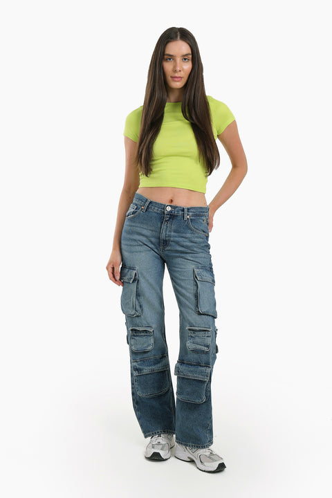Jeans with Multiple Pockets