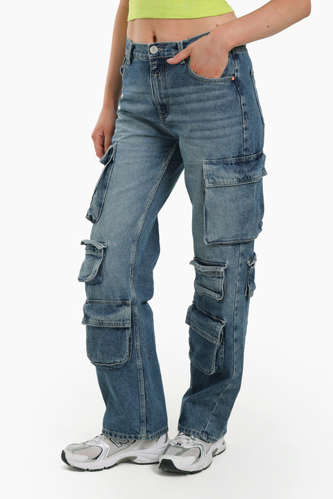 Jeans with Multiple Pockets