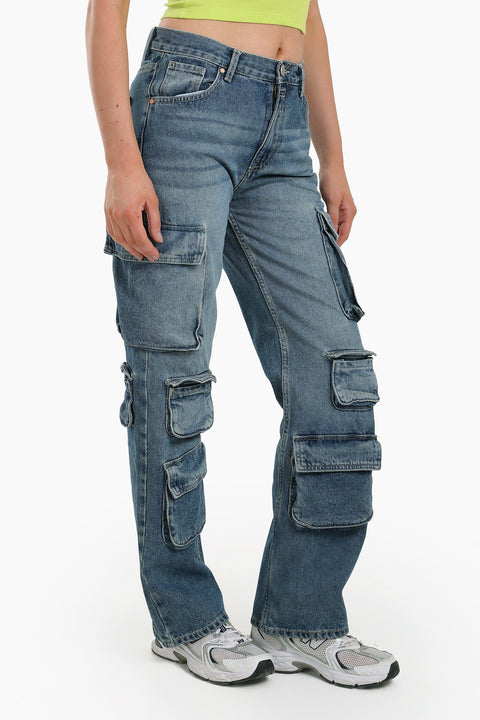 Jeans with Multiple Pockets
