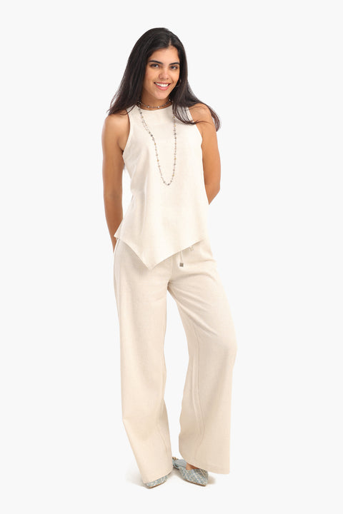 Sleeveless Asymmetrical Blouse