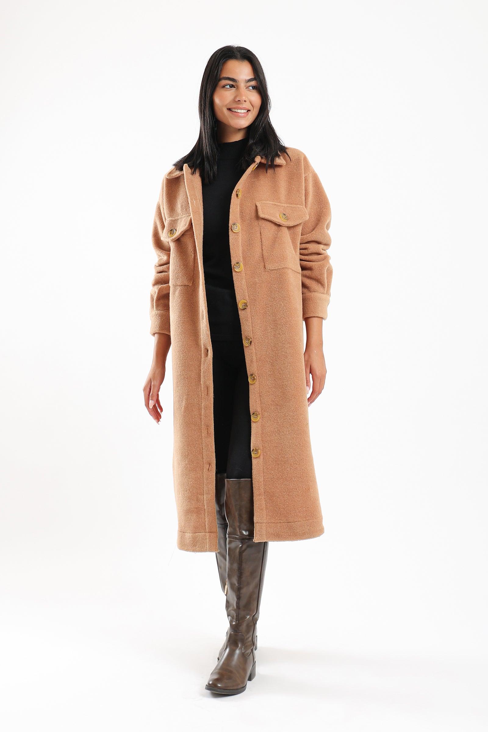 Long Wool Coat Clue Wear