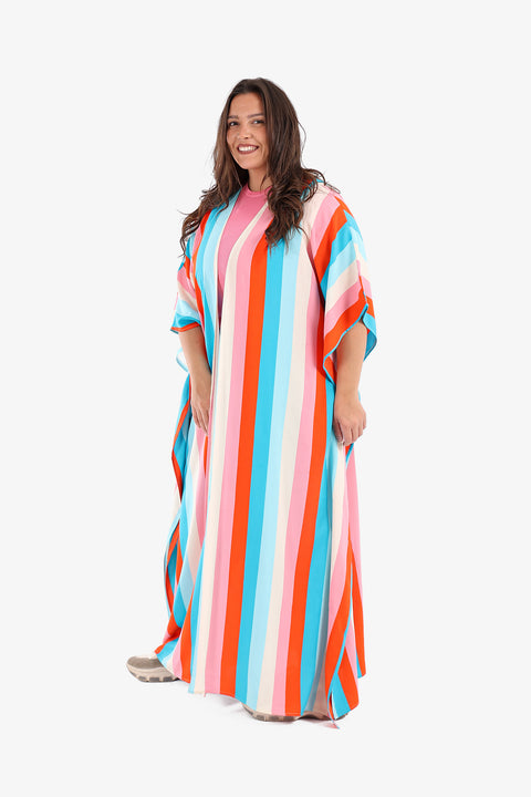 Kimono with Colored Stripes