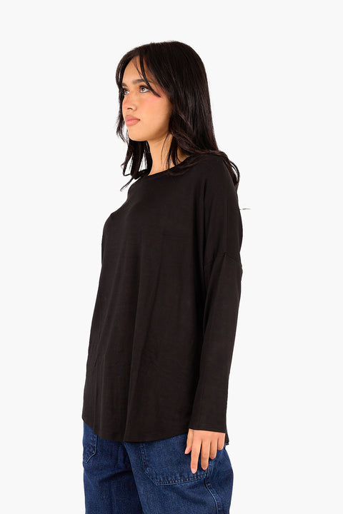 Asymmetrical Long Sleeve T-Shirt