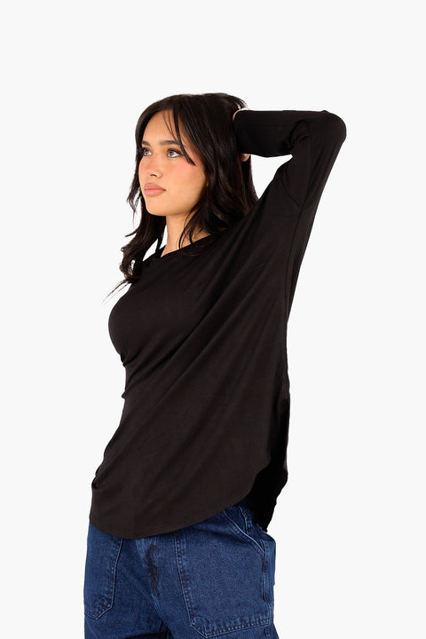 Asymmetrical Long Sleeve T-Shirt