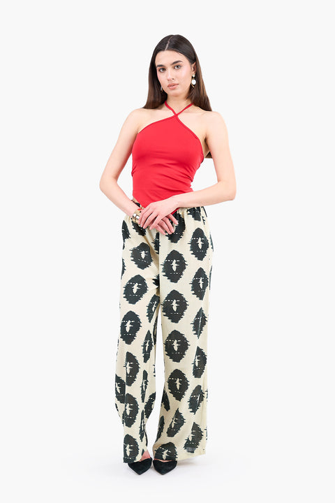 Backless Halter Neck Top
