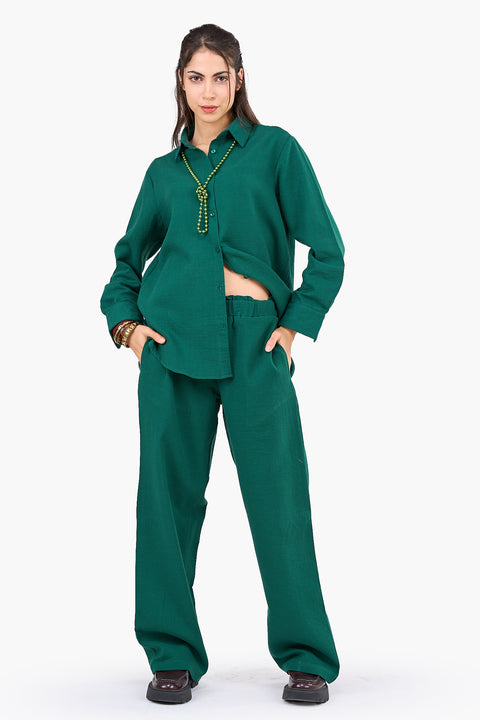 Relaxed Tencel Wide-Leg Pants