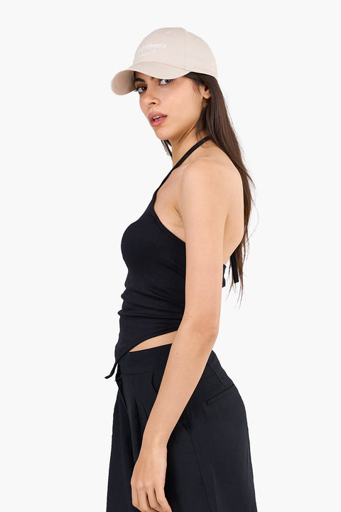 Backless Halter Neck Top