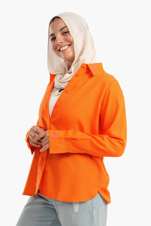 قميص سادة بكم