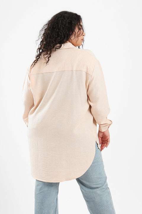 Asymmetrical Tencel Shirt - Clue Wear