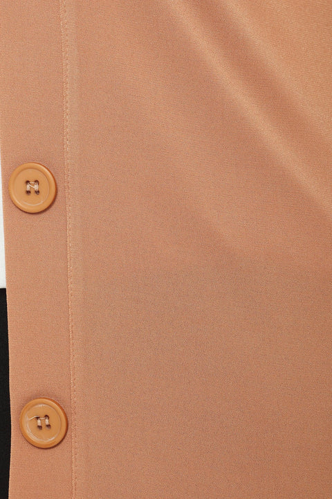 Button Closure Long Cardigan - Clue-wear