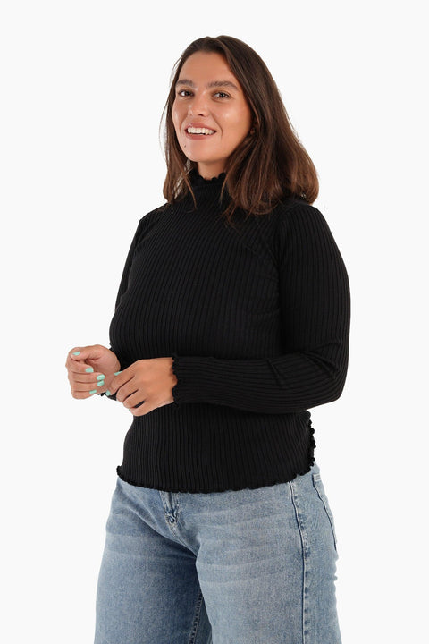 Basic High Collar Pullover