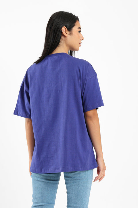 Oversize Fit Printed T-shirt - Clue Wear