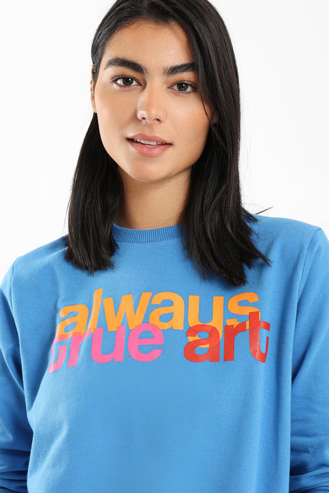 Relaxed Printed Sweatshirt - Clue Wear