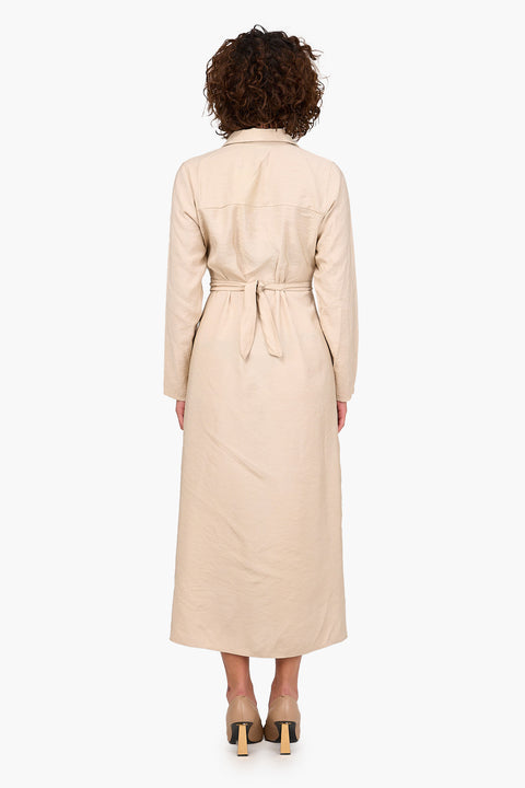 Shirt Dress with Tie Belt