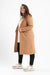 Wool Blend Mid Length Coat - Clue Wear