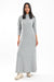 Ribbed Maxi Dress With Long Sleeves - Clue Wear